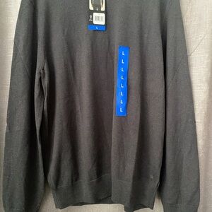 Banana Republic Men's Charcoal Crewneck Sweater